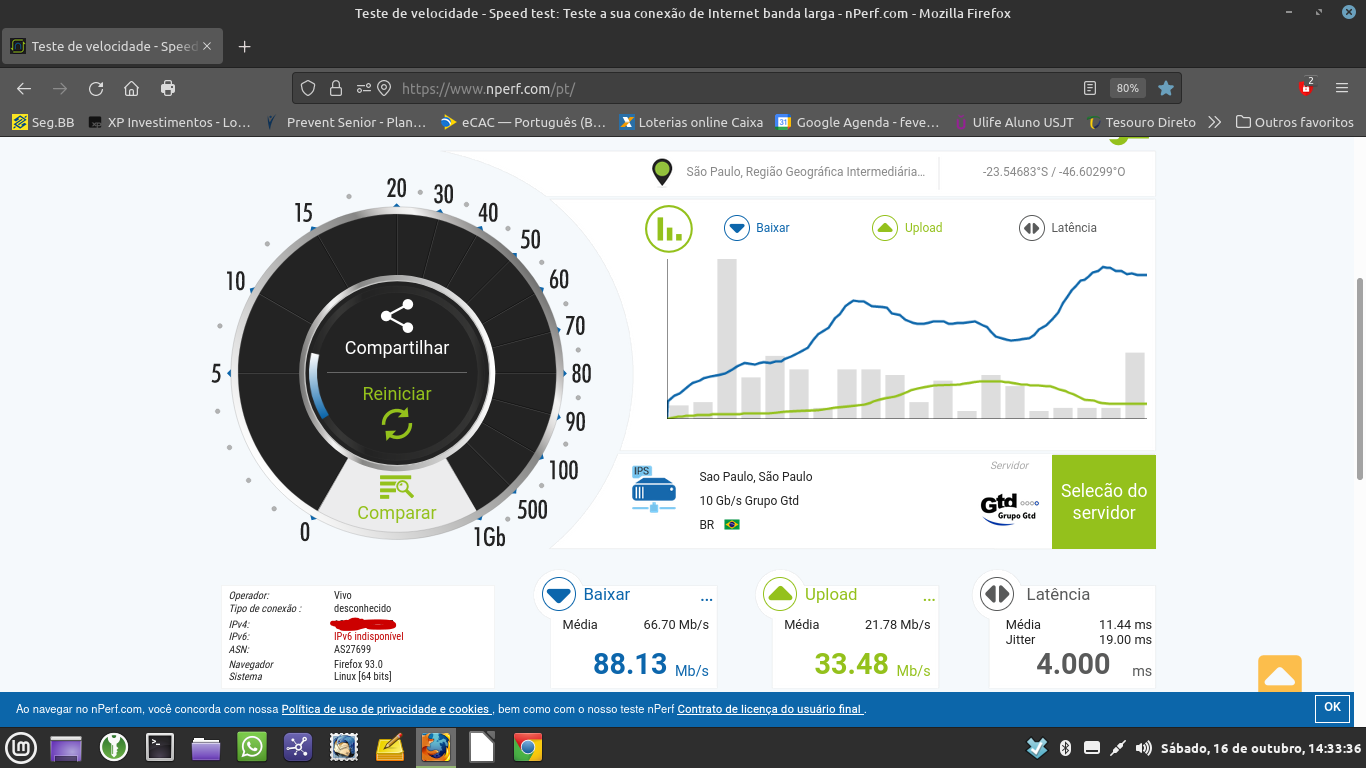 Teste de velocidade para o Chrome - teste de velocidade wifi