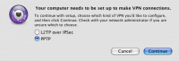 Linux: Client PPTP Mac OS