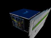 Fedora 13 em cubo 3d