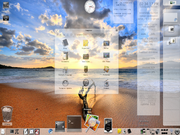 Enlightenment 17 + screenlets - Branco Transparente