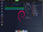 Cinnamon Debian + Bash Colorido