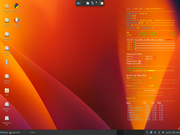 Xfce Conky no Slackware 15